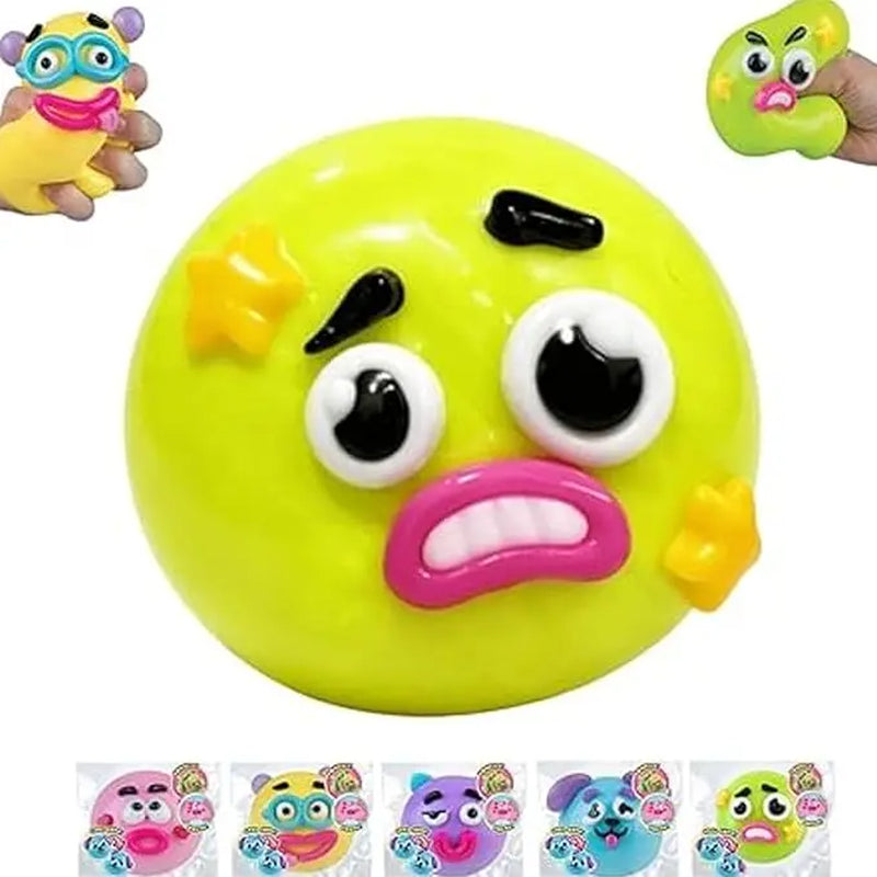 NEW Smushers Squishy Cutie Toy ,Funny Face Curiosities Dog Face Swap Squishy Soft Moldable Multisensory Stress Relief for Anxiety Safe Maltose Material Portable Sensory Decompression Party Favors